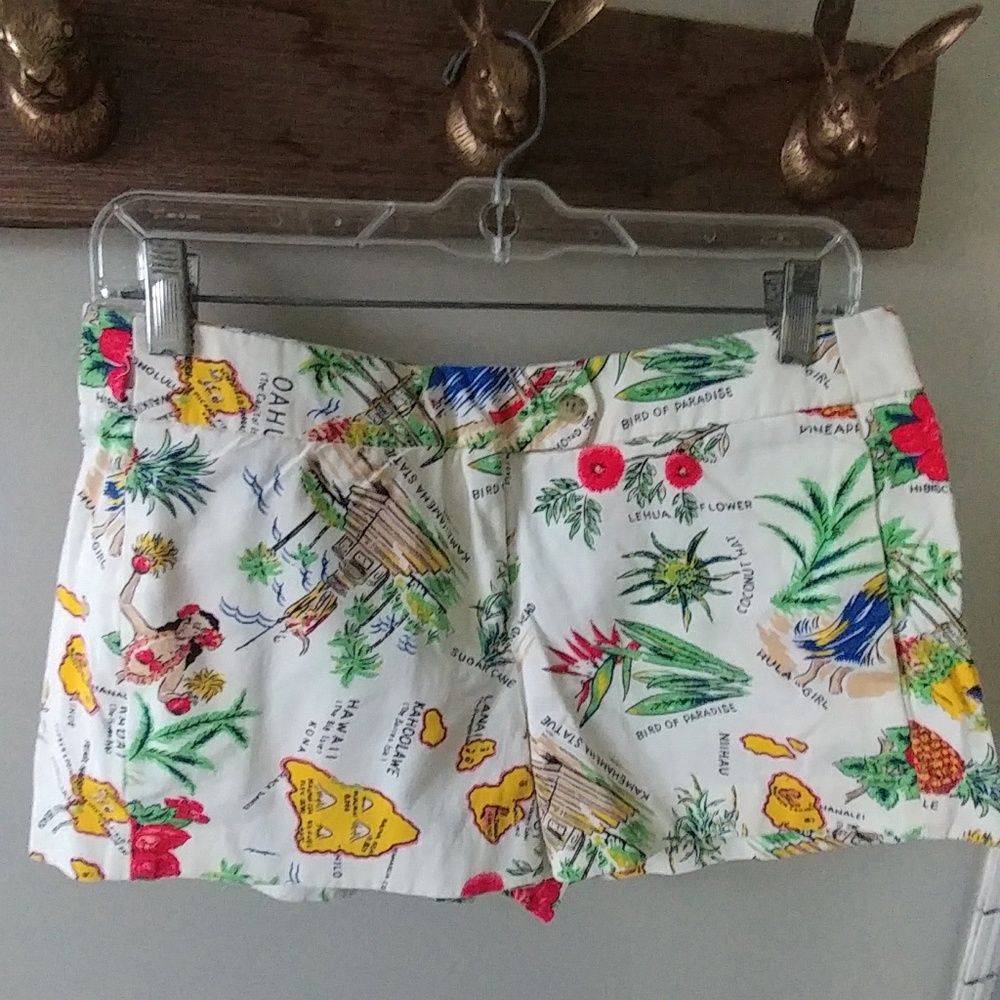 J Crew factory hawian print shorts